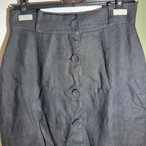 ❤ 3 For $35 vintage dream girls button midi linen straight pencil skirt medium - Picture 2 of 8
